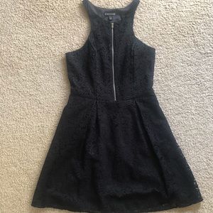 NWOT! Black Lace Skater Dress.